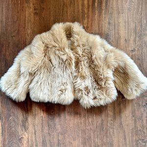 Like new Janie and Jack fur coat!